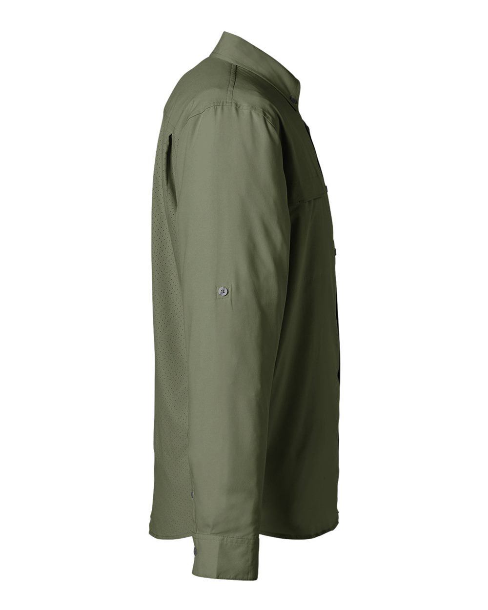 Rear View of Moss Tide Point Long Sleeve Shirt - H150172
