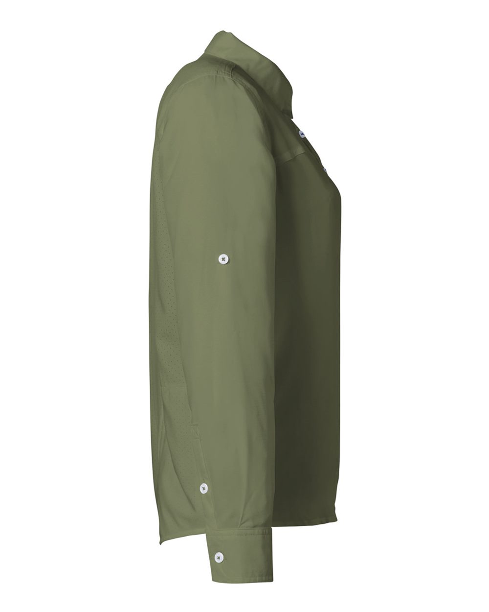 Rear View of Moss Women's Tide Point Long Sleeve Shirt - H615006