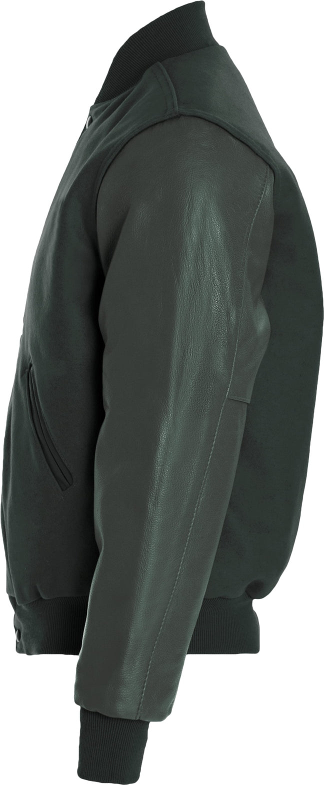 Left View of MYRTLE VARSITY WOOL JACKET