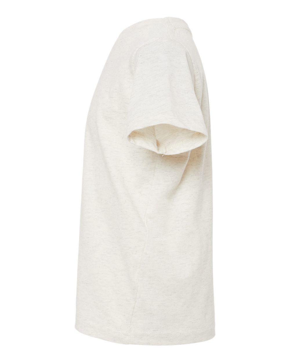 Left View of Natural Heather Toddler Fine Jersey Tee - 3321