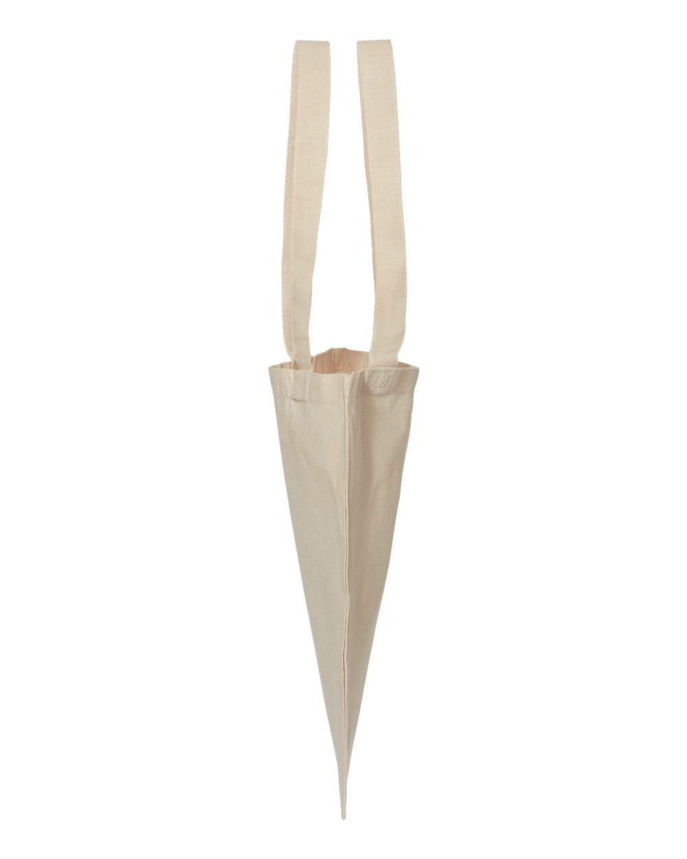 Left View of Natural Large Canvas Tote - OAD117