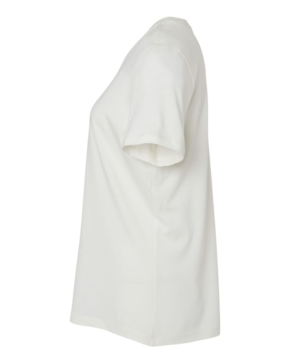 Left View of Natural Women’s Relaxed Jersey Tee - 6400