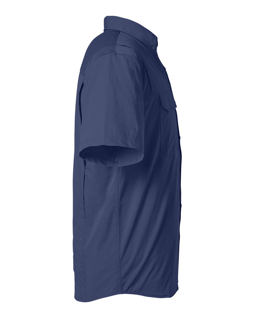 Rear View of Naval Academy Creekbed Short Sleeve Shirt - H150183