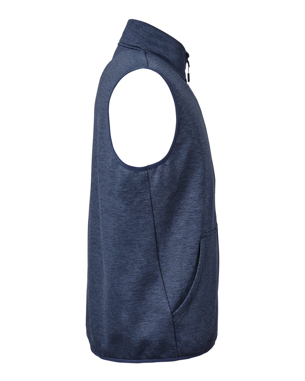 Rear View of Naval Academy Heather Cold Front Vest - H130099