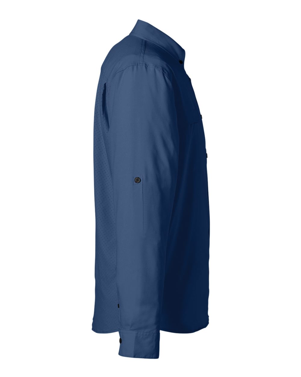 Rear View of Naval Academy Tide Point Long Sleeve Shirt - H150172
