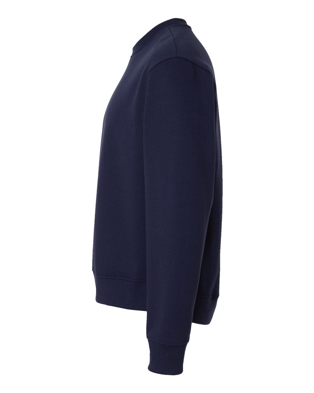 Left View of Navy 10 oz. Heavyweight Sweatshirt - 4711