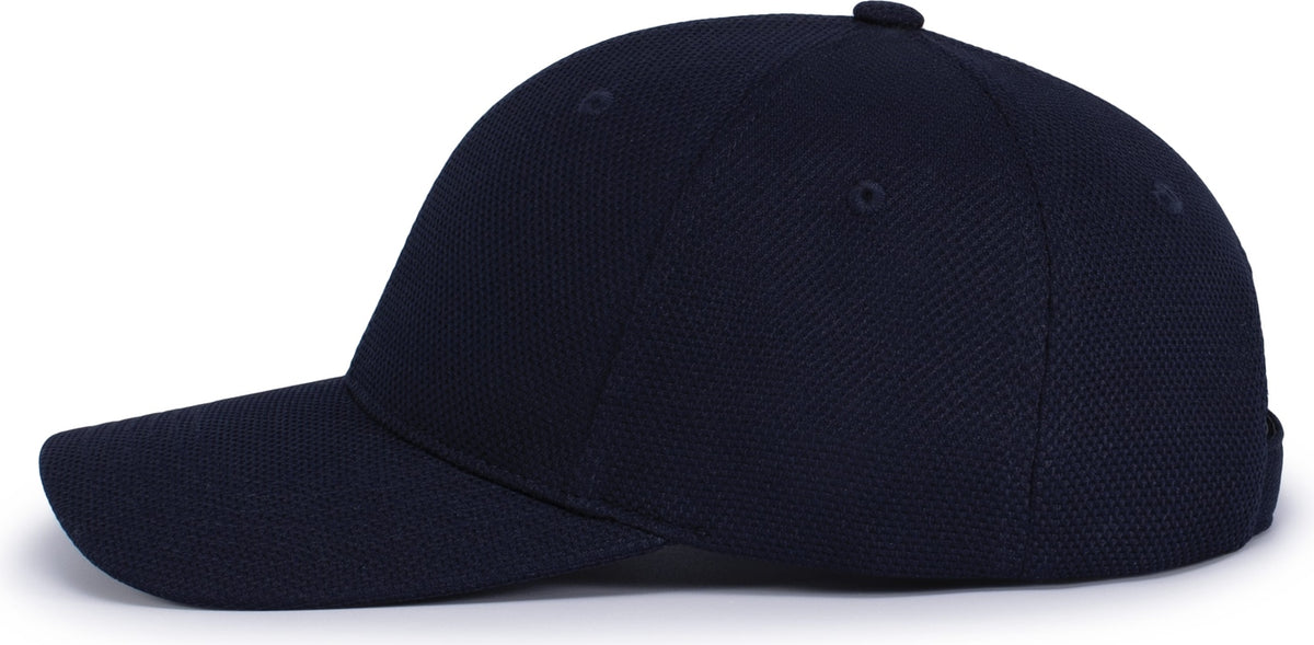 Left View of NAVY ADJUSTABLE WICKING MESH CAP