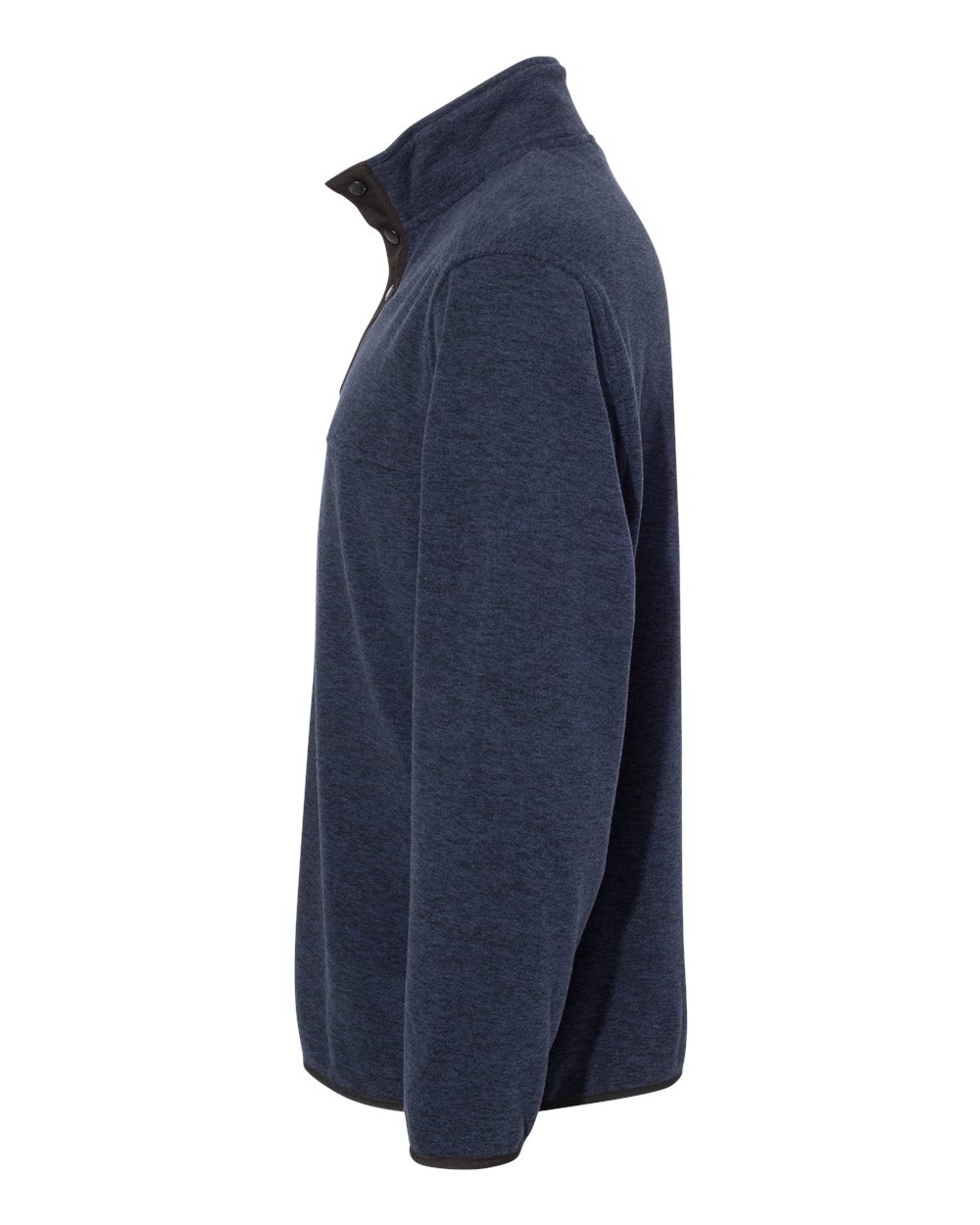 Left View of Navy Denali Mountain Fleece Pullover - 7352