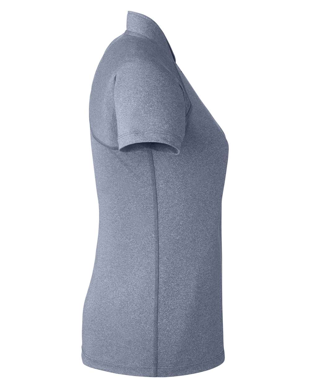 Rear View of Navy Heather Women's Quinn Polo - SW200L