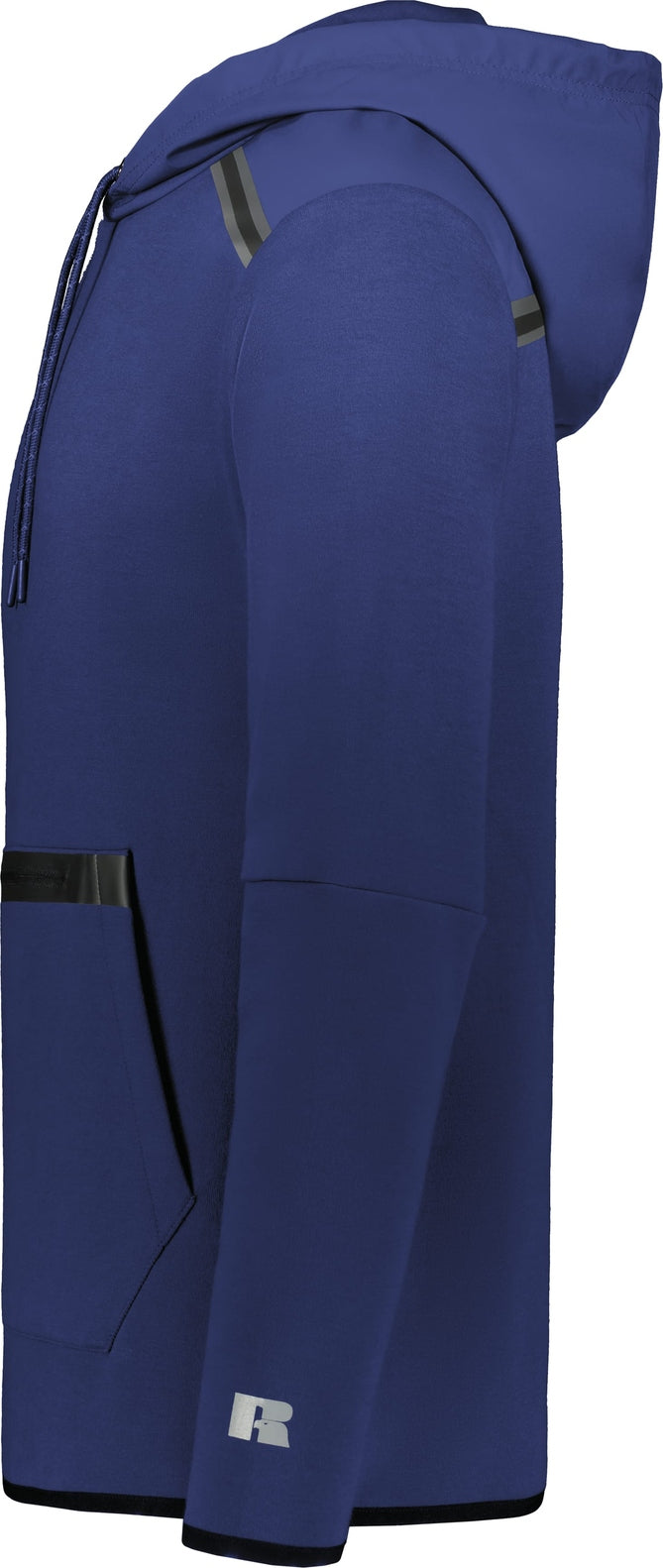 Left View of NAVY LEGEND TECH FLEECE HOODIE