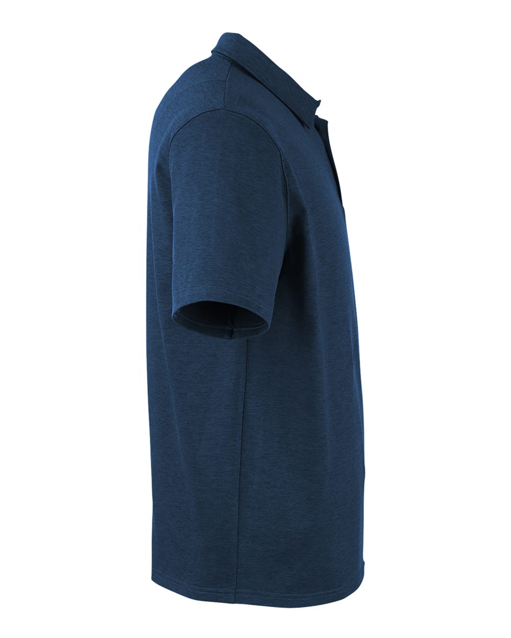 Rear View of Navy Marbled Fairway Polo - MDP1799