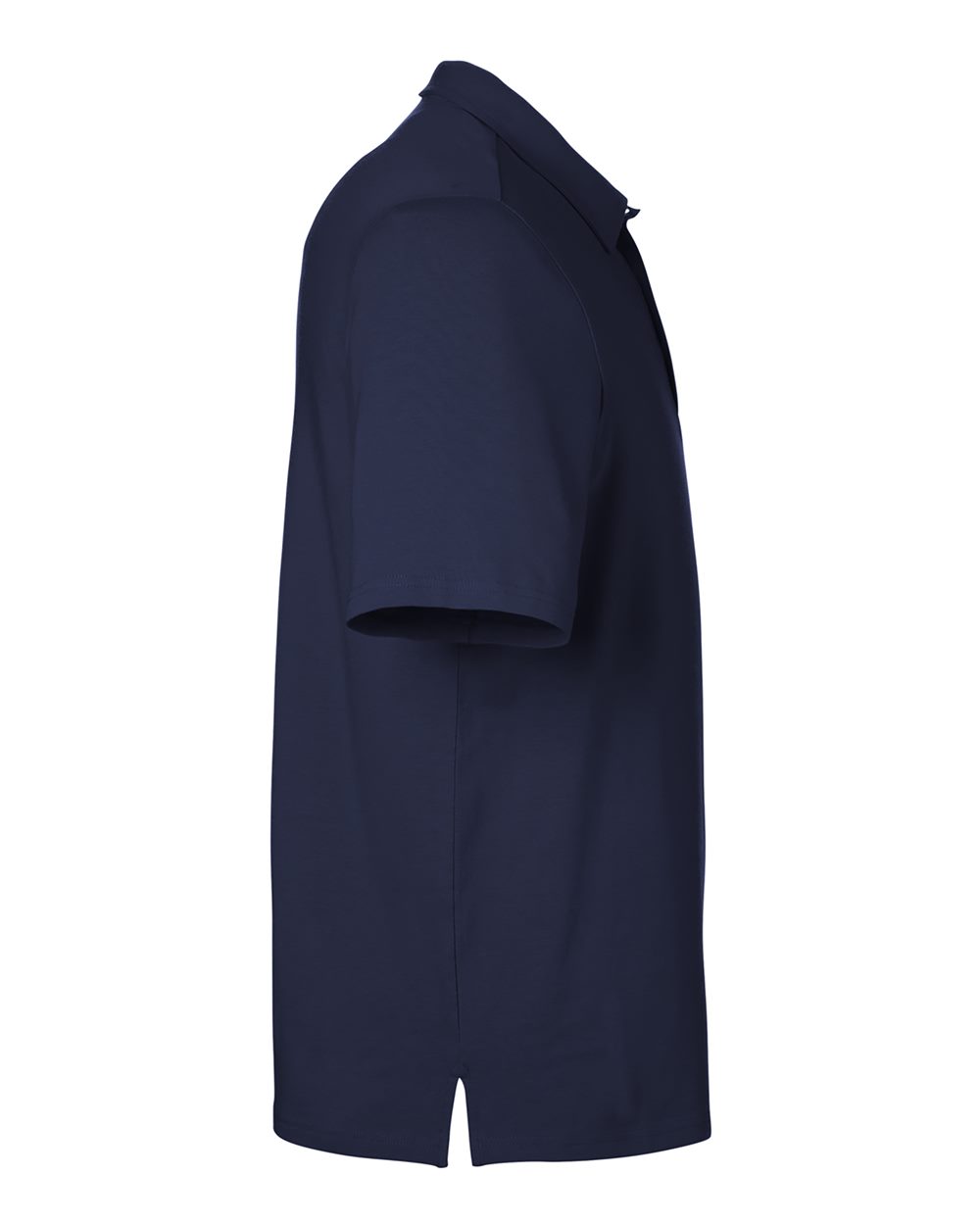 Rear View of Navy Men's Raleigh Stretch Polo - DG120