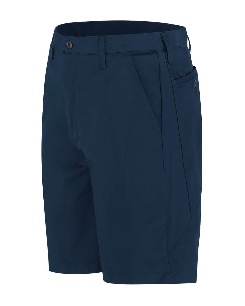 Left View of Navy Mimix® Utility Shorts - Extended Sizes - PX50EXT
