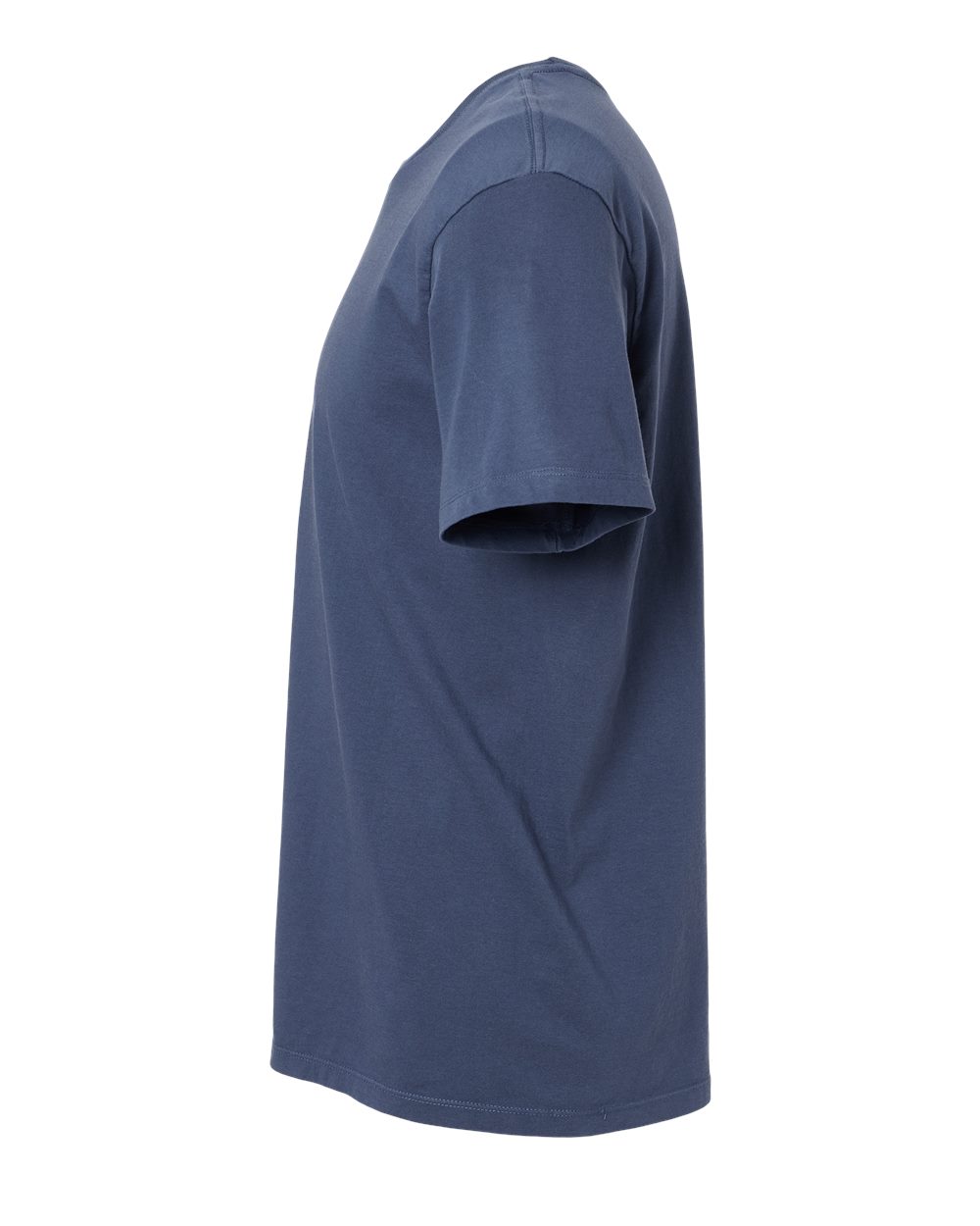 Left View of Navy Organic T-Shirt - 400