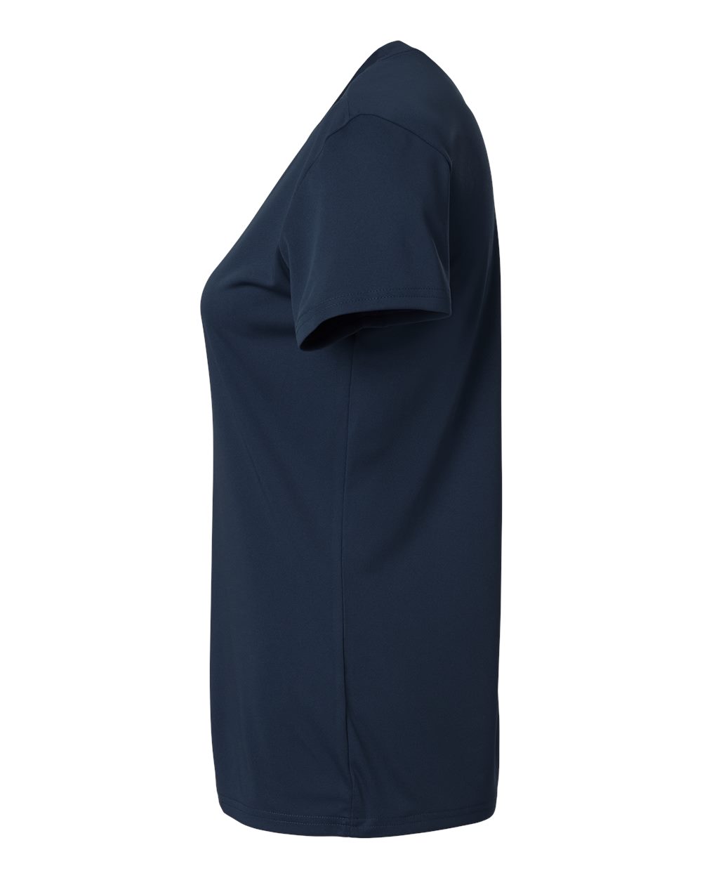 Left View of Navy Pro-Lock Women&#39;s Performance T-Shirt - 48000L