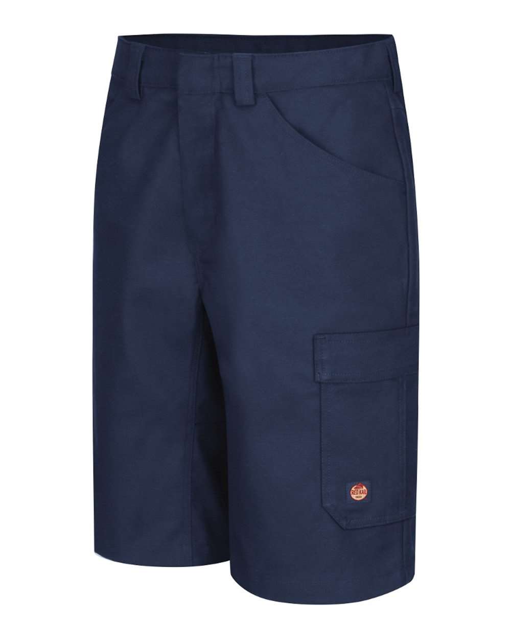 Left View of Navy Shop Shorts Extended Sizes - PT4AEXT