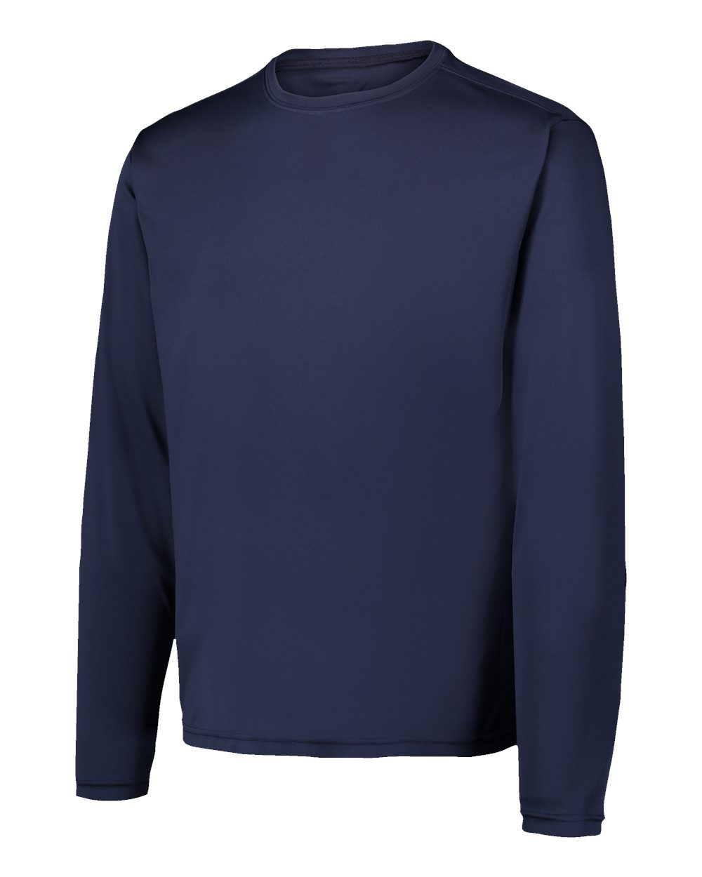 Left View of Navy Sunproof® Long Sleeve T-Shirt - 19456
