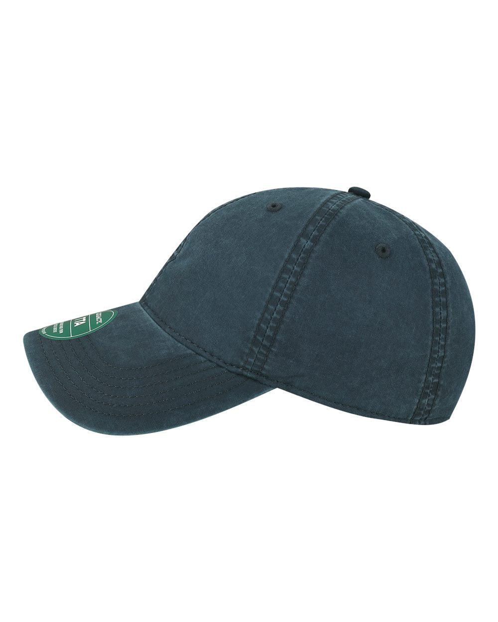 Left View of Navy Terra Twill Cap - TTA