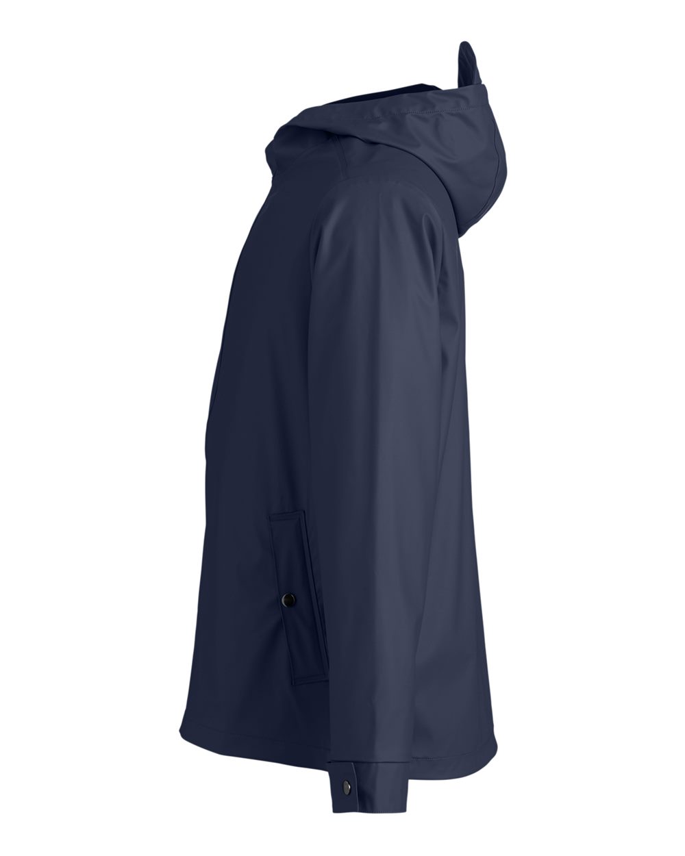 Left View of Navy Unisex New Classics® Prescott Rain Jacket - DG720