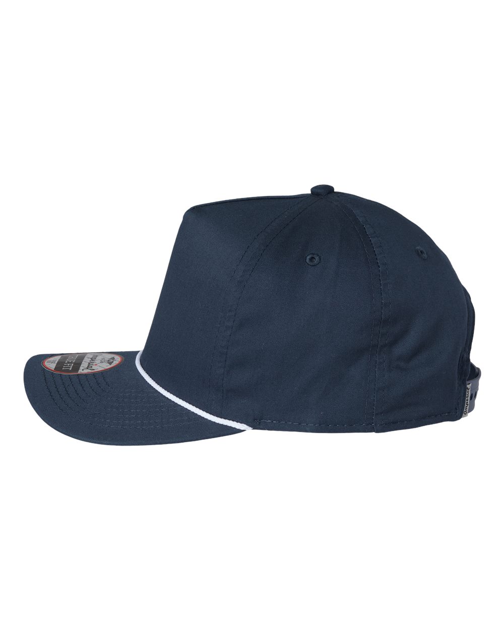 Left View of Navy/ White The Barnes Cap - 5056