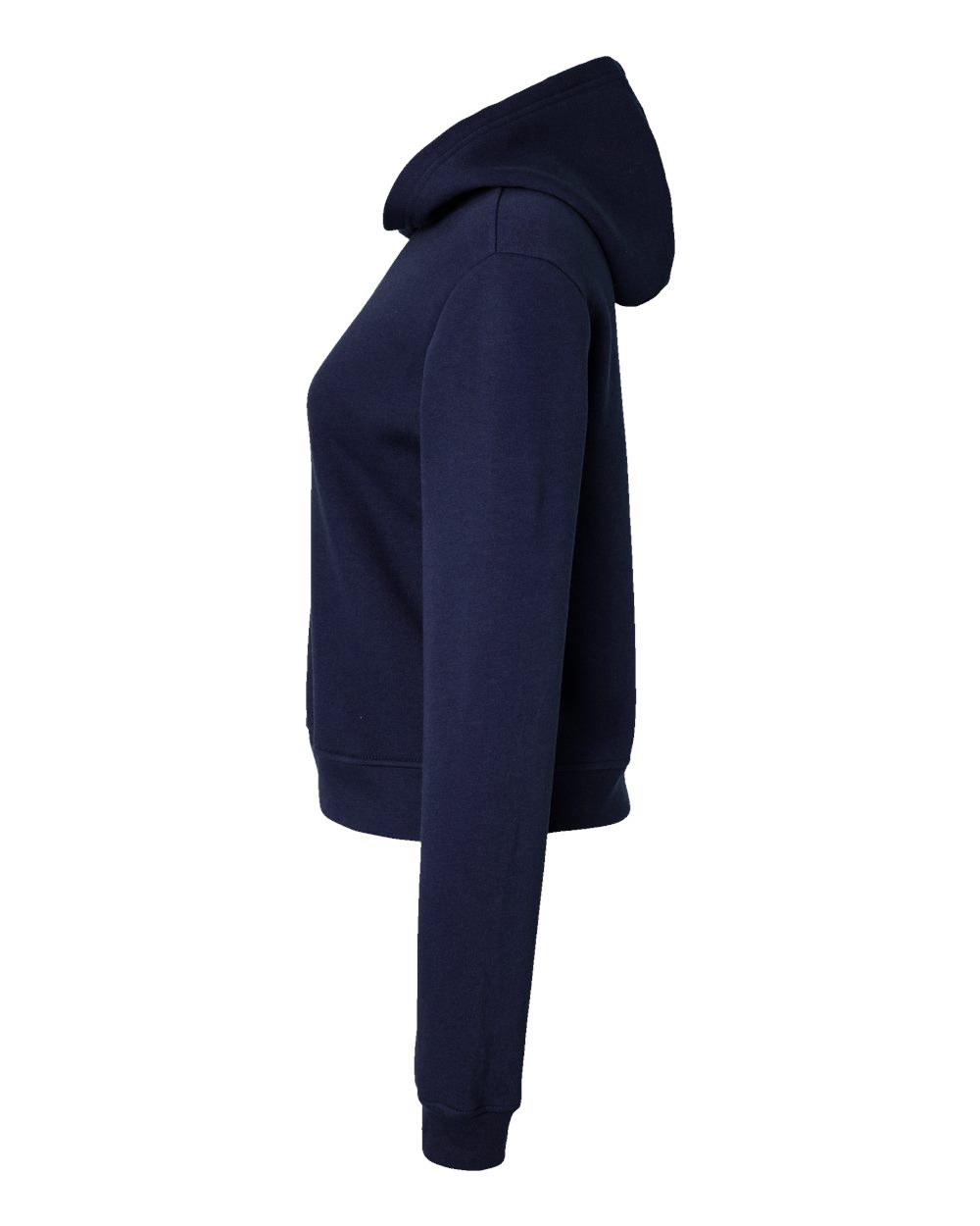 Left View of Navy Women&#39;s Classic Hoodie - 7519