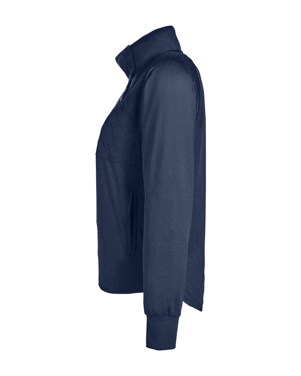 Rear View of Navy Women's Ellis Pullover - SWE400L