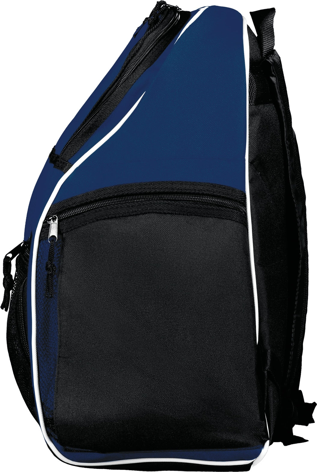 Left View of NAVY/BLACK/WHITE PLAYER BACKPACK