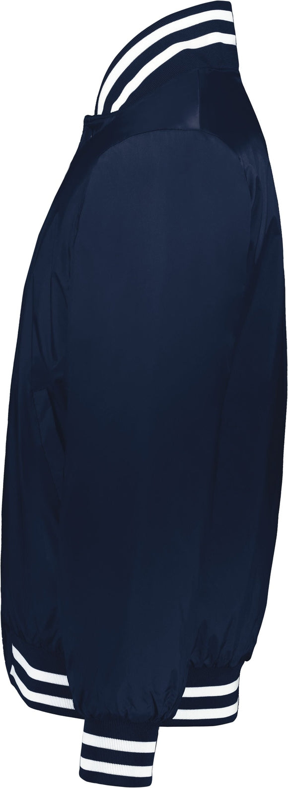 Left View of NAVY/WHITE HERITAGE JACKET