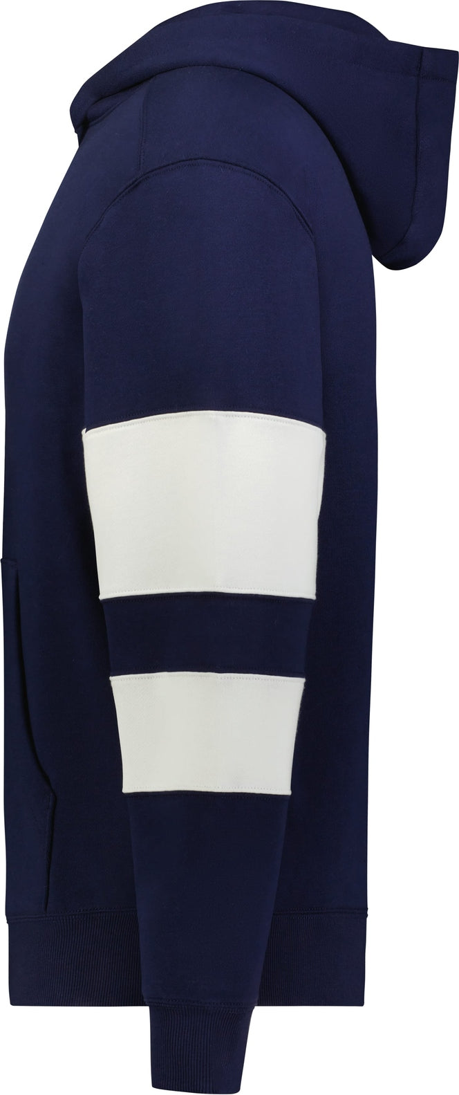 Left View of NAVY/WHITE YTH JACKSON WAY HOODIE