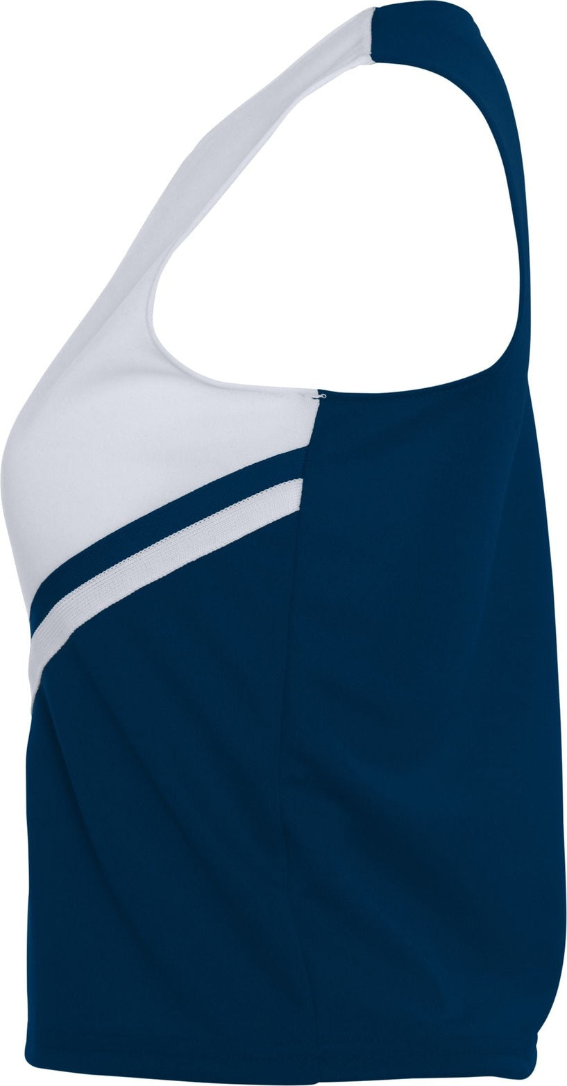 Left View of NAVY/WHITE/WHITE GIRLS PRIDE SHELL