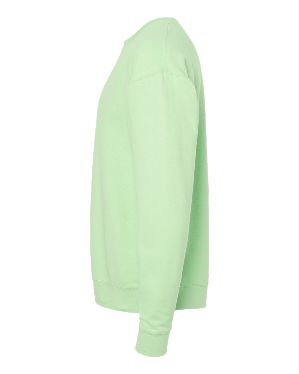 Left View of Neo Mint Fleece Crewneck Sweatshirt - 340