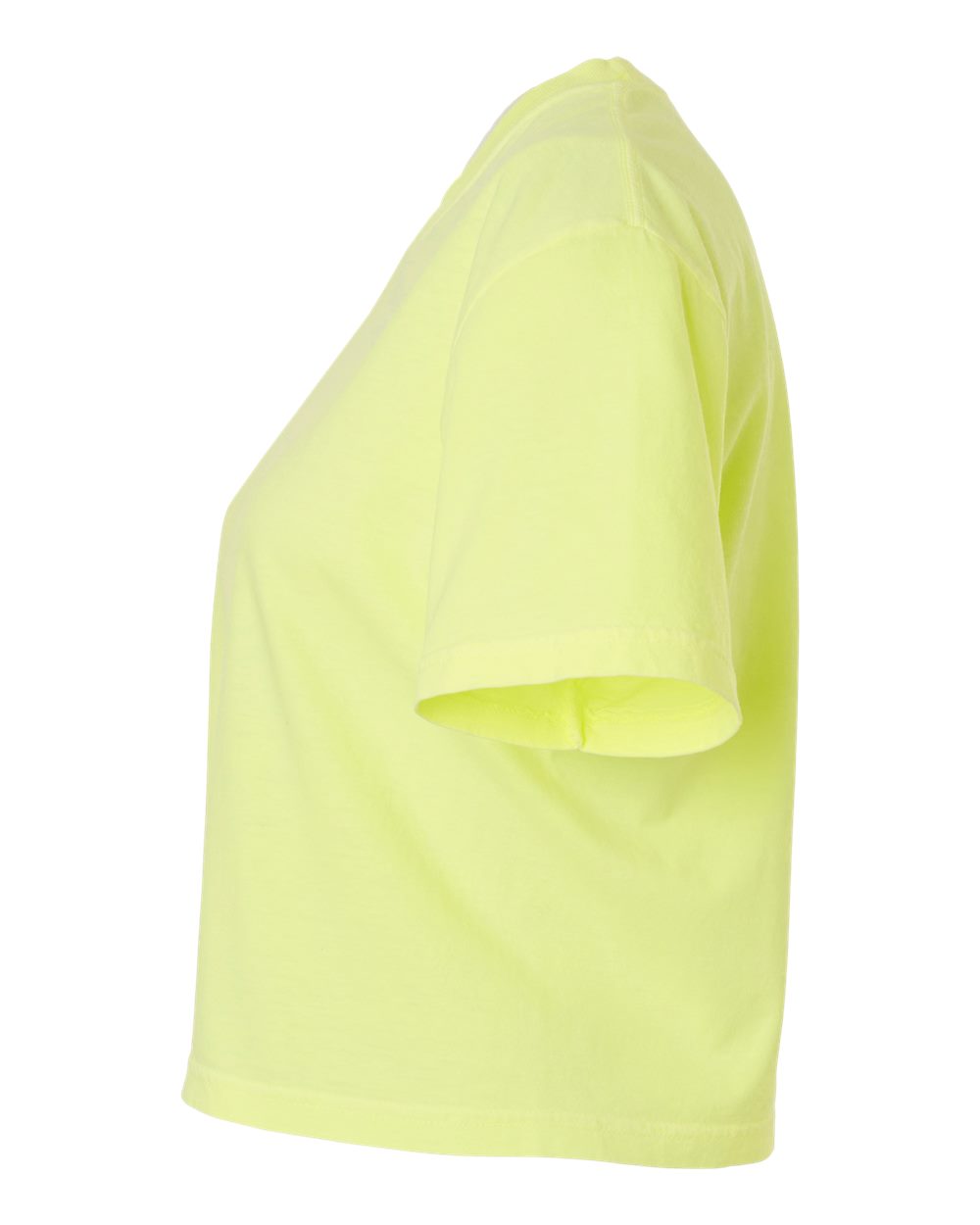 Left View of Neon Lemon Women&#39;s Heavyweight Boxy T-Shirt - 3023CL