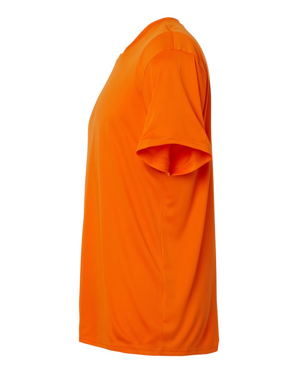 Left View of Neon Orange Pro-Lock Performance T-Shirt - 48000