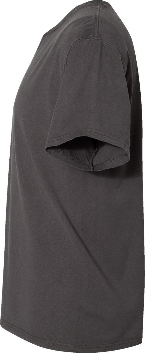 Left View of New Railroad Grey Garment-Dyed T-Shirt - GDH100