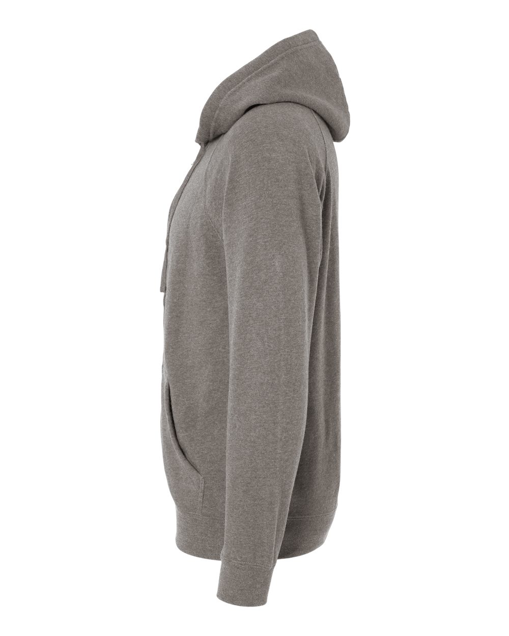 Left View of Nickel Special Blend Raglan Full-Zip Hooded Sweatshirt - PRM33SBZ