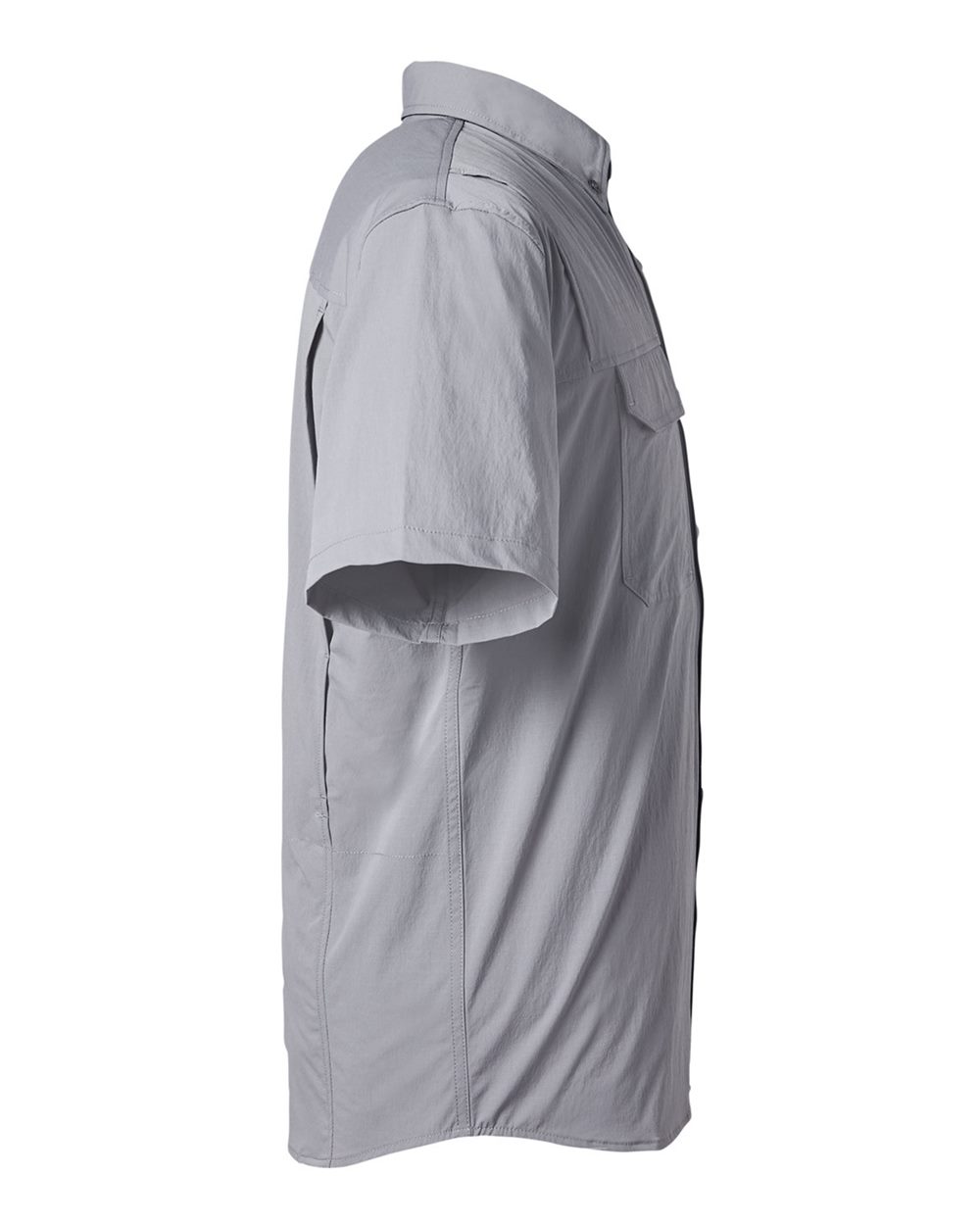 Rear View of Night Owl Creekbed Short Sleeve Shirt - H150183