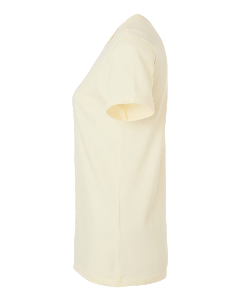 Left View of Off White Heavy Cotton™ Women’s T-Shirt - 5000L