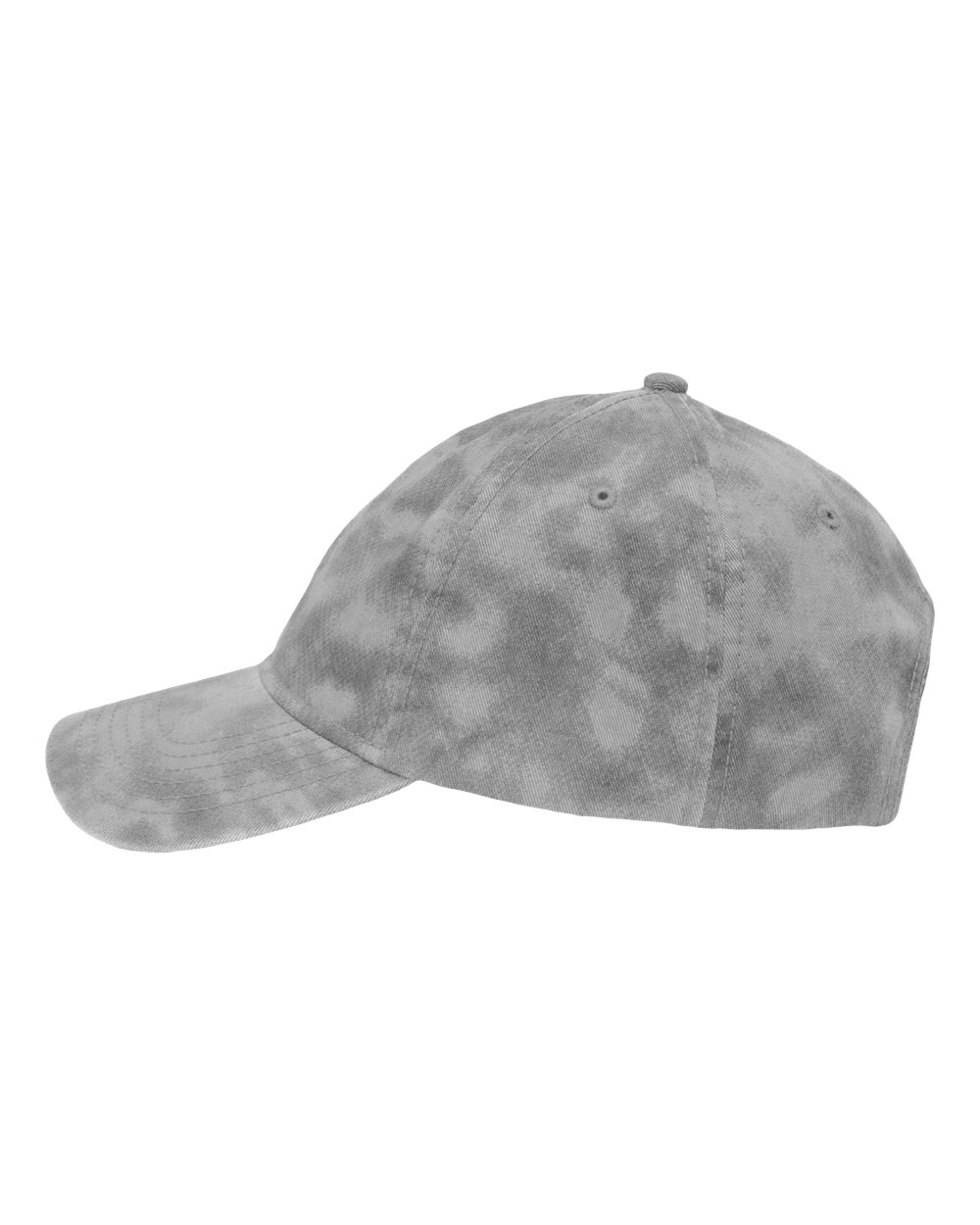 Left View of Old Wash Grey Dad Hat Fit - SP1700