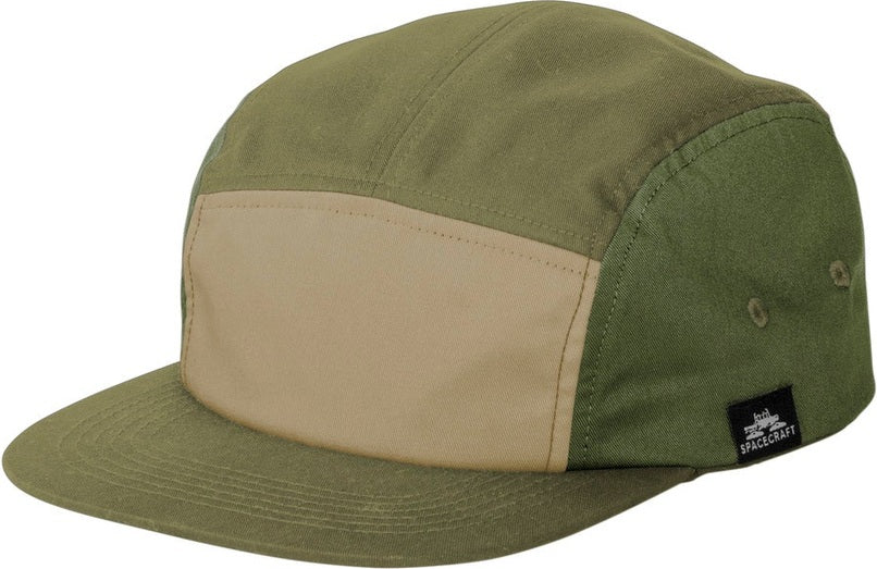 Left View of Olive LIMITED EDITION Spacecraft Colorblock Cap SPC6