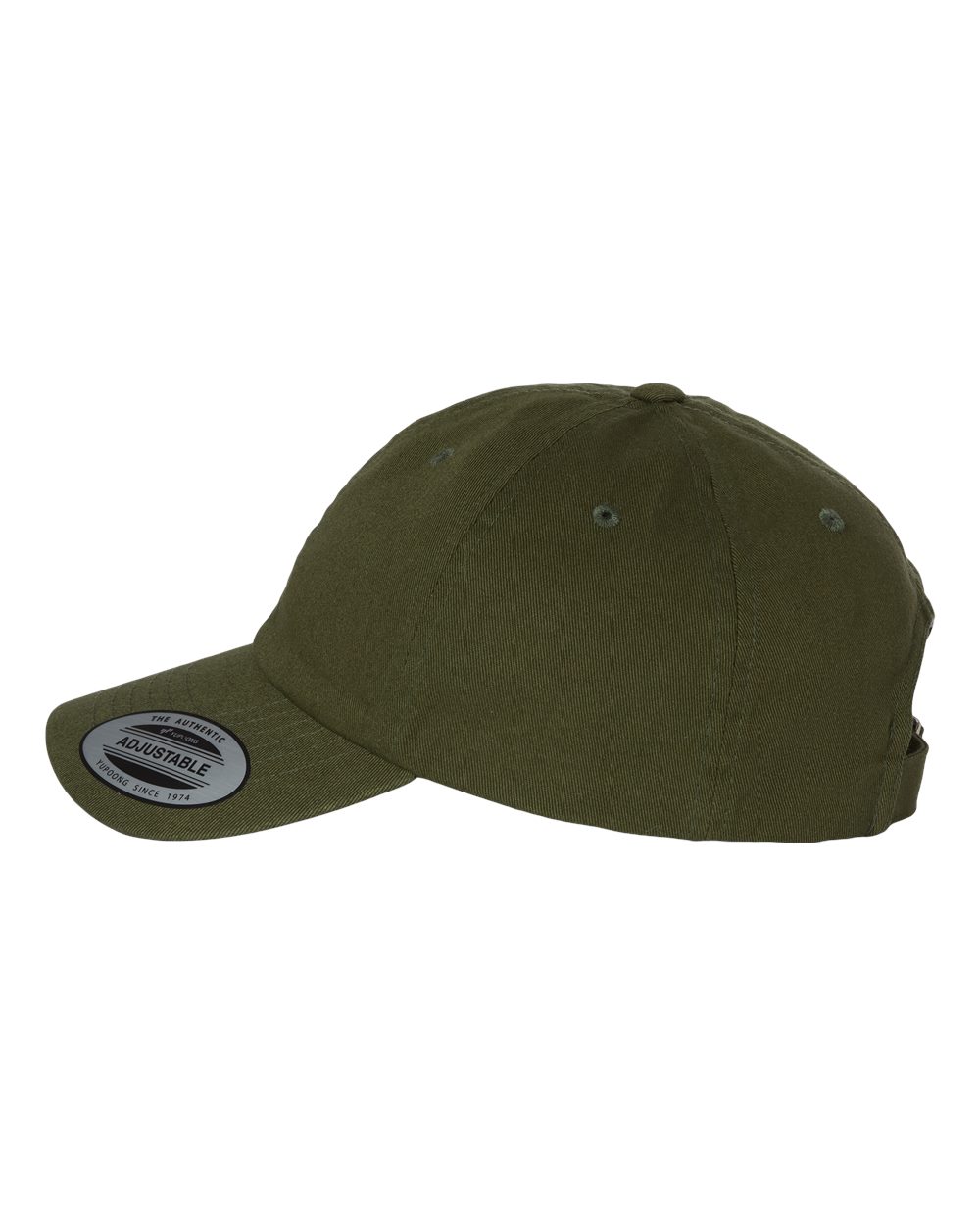 Left View of Olive Night EcoWash™ Dad Hat - 6245EC