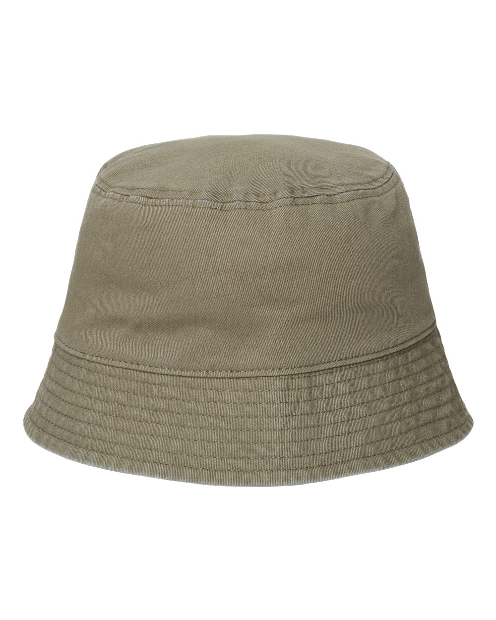 Left View of Olive Sustainable Bucket Hat - POWELL