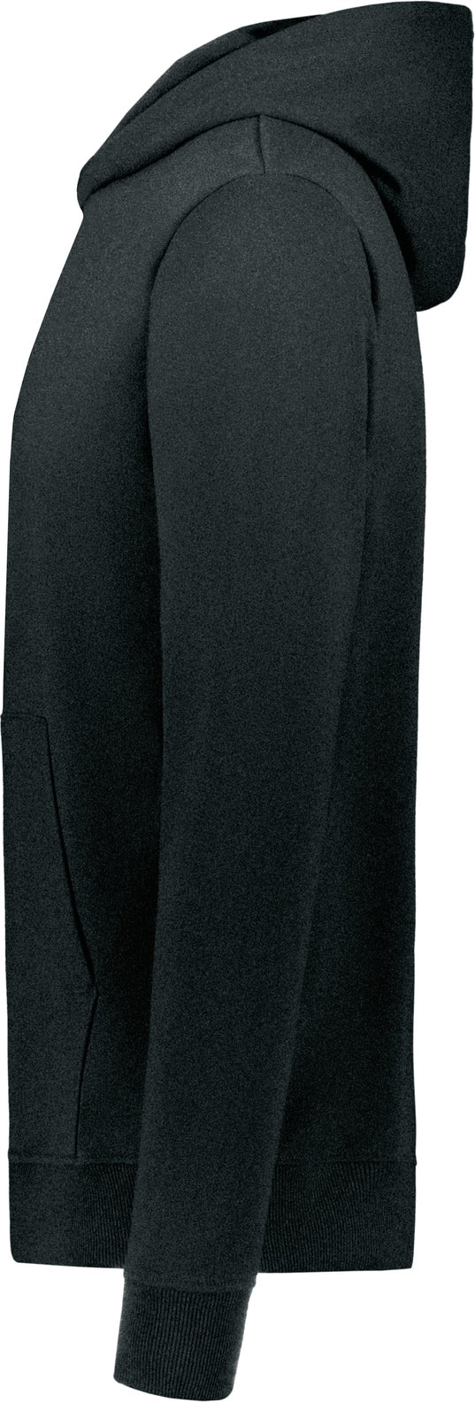 Left View of ONYX HEATHER YTH ALL-DAY CORE BSC FLC HOOD