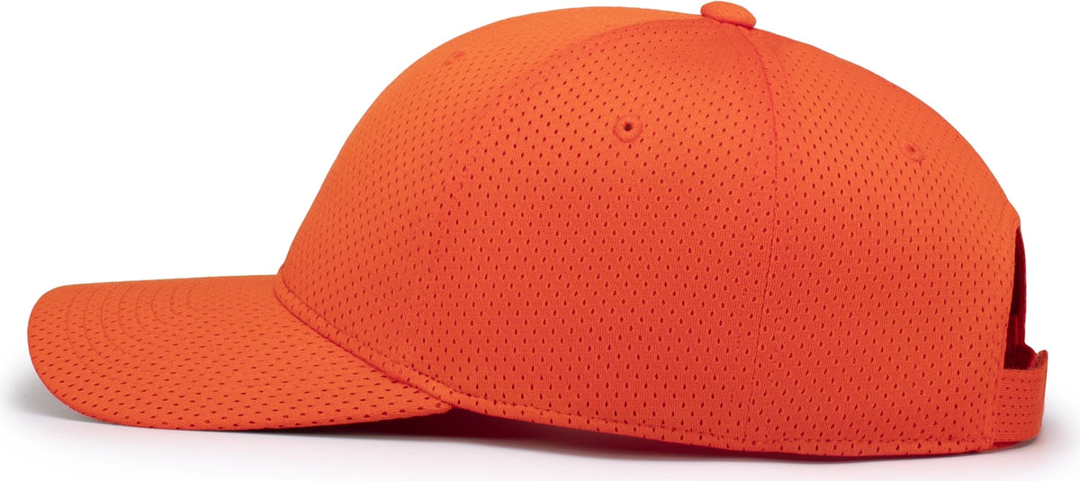 Left View of ORANGE ATHLETIC MESH CAP
