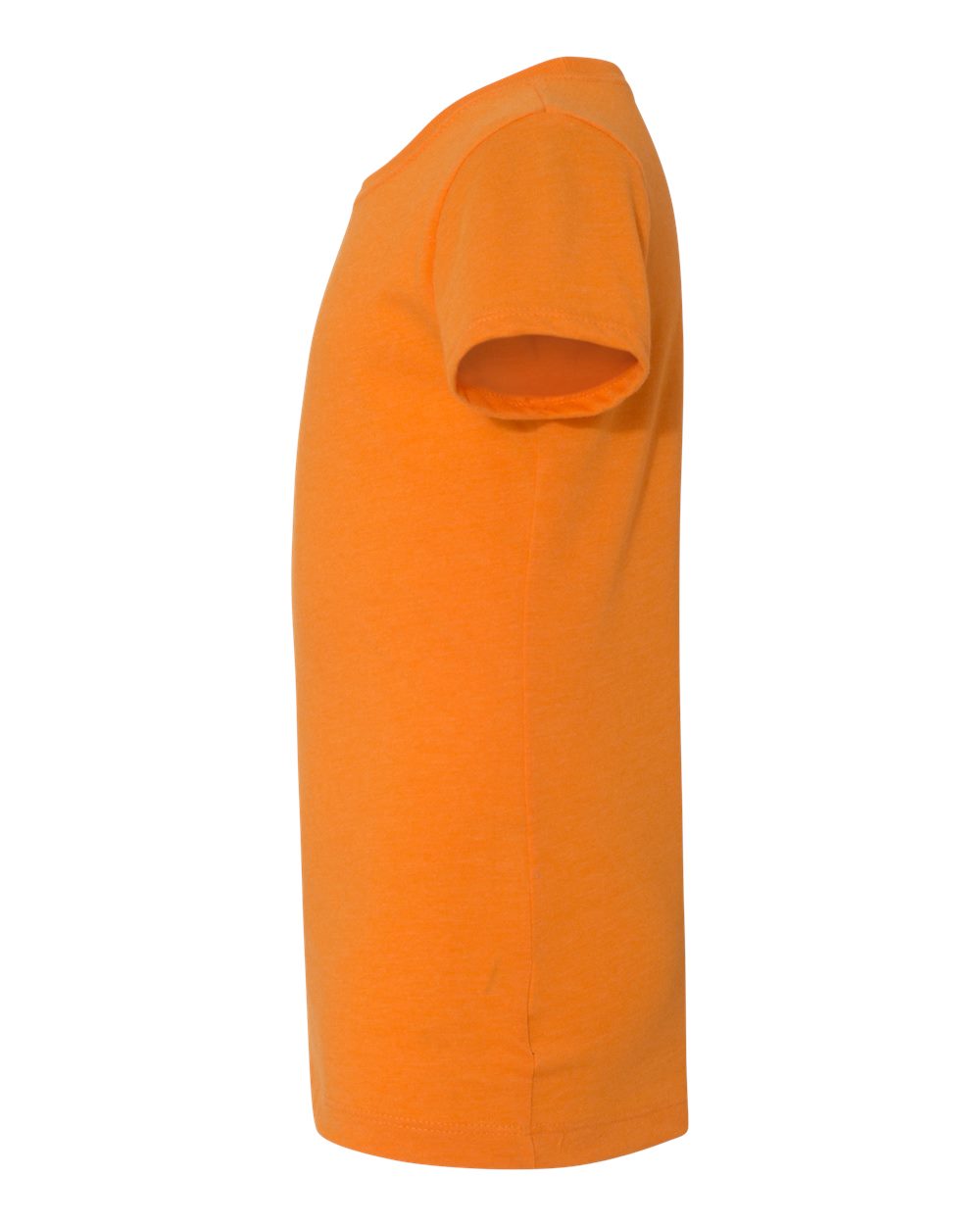 Left View of Orange Girls’ CVC Princess T-Shirt - 3712