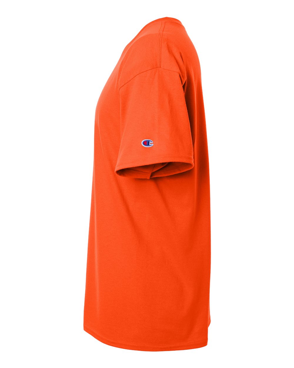 Left View of Orange Unisex Jersey T-Shirt - CH1000