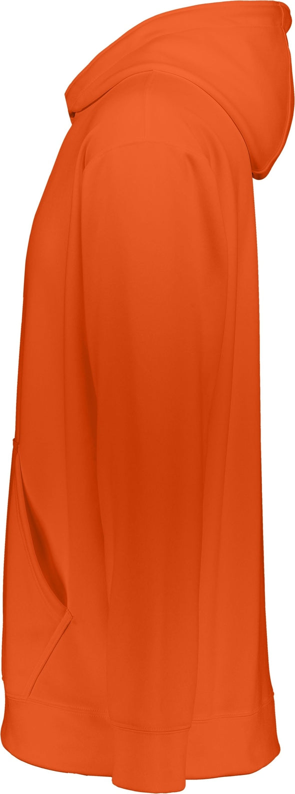 Left View of ORANGE YTH WCKNG FLCE HOOD SWEATSHIRT