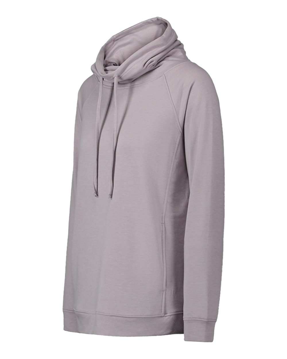 Left View of Orchid Hush Women’s HeatLast™ Fleece Faux Cashmere Funnel Neck Sweatshirt - W18706