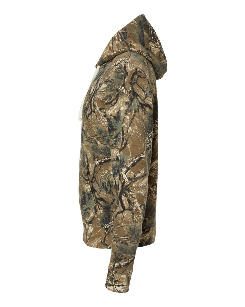 Left View of Outdoor Camo Triblend Triblend Fleece Hooded Sweatshirt - 8871