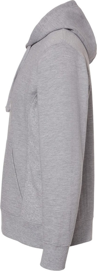 Left View of Oxford Ripple Fleece Hooded Sweatshirt - 8706