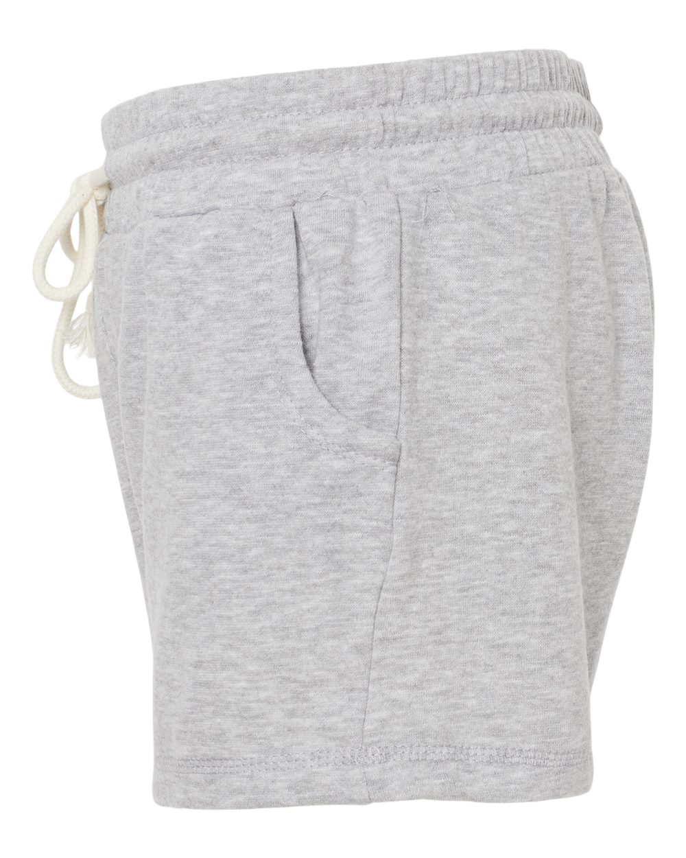 Left View of Oxford Women’s Enzyme-Washed Rally Shorts - K11
